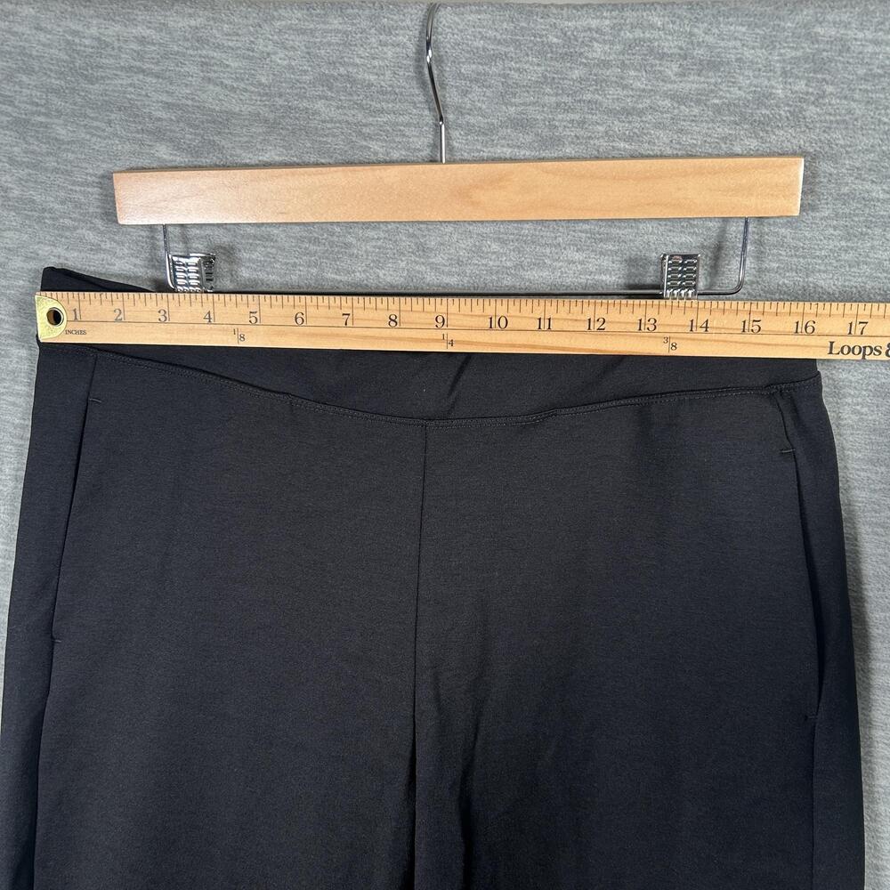 American Giant Ponte Pants Women L Black Knit Pull-On Straight Leg Stretch NEW - Picture 4 of 10
